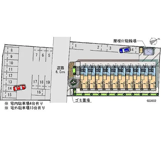 ★手数料０円★福井市灯明寺　月極駐車場（LP）